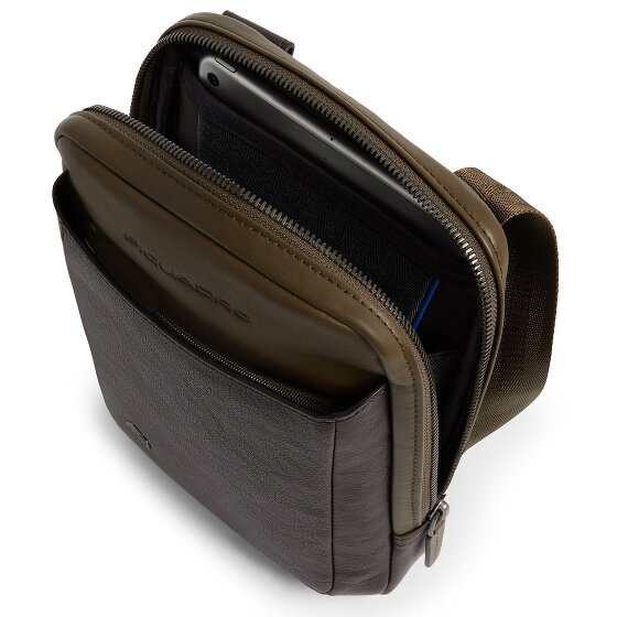 Piquadro Black Square Umhängetasche Leder 17 cm