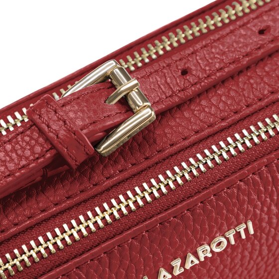 Lazarotti Bologna Leather Umhängetasche Leder Small Double-Zip 18 cm