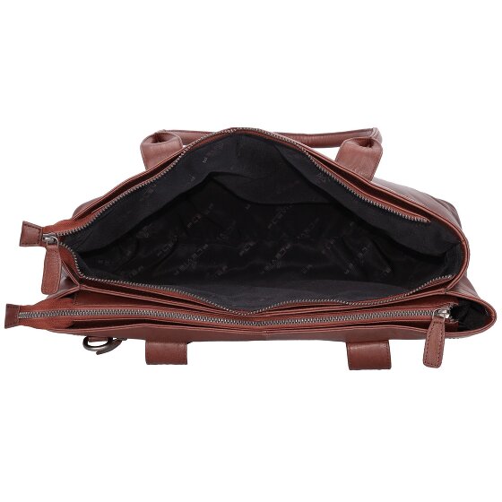 Plevier Rock Amber Schultertasche Leder 43 cm Laptopfach