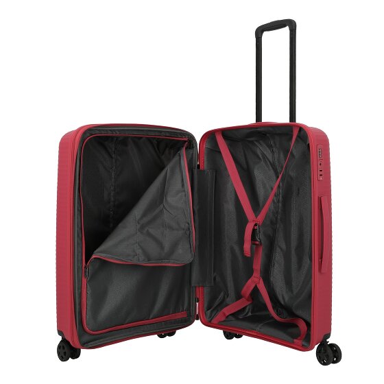 Travelite Air Stripe 4 Rollen Kofferset 3-teilig mit Dehnfalte