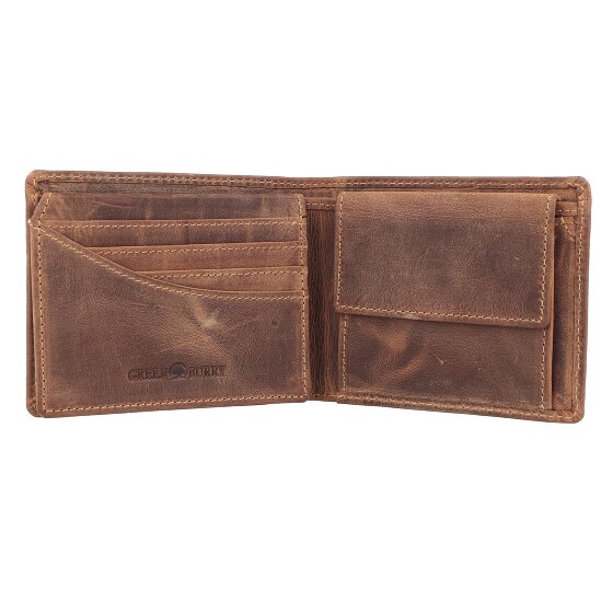 Greenburry Vintage Geldbörse RFID Schutz Leder 12 cm