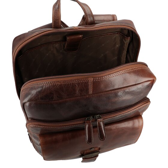 Greenburry Rugged Business-Rucksack Leder 39 cm Laptopfach