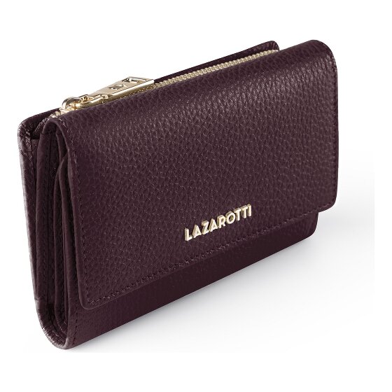 Lazarotti Bologna Leather XL Geldbörse mit Zip-Around Fach Leder 14 cm