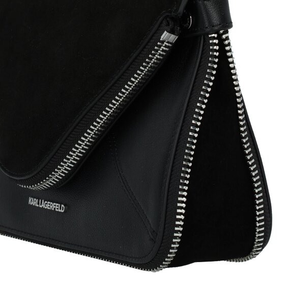 Karl Lagerfeld Behind the Seams Mini Bag Schultertasche Leder 18 cm mit Dehnfalte