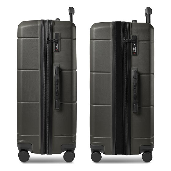 Police London 4 Rollen Trolley 74 cm mit Dehnfalte