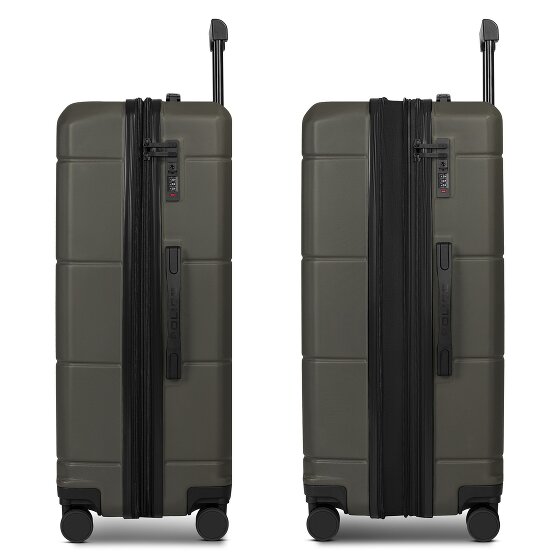 Police London 4 Rollen Trolley 74 cm mit Dehnfalte