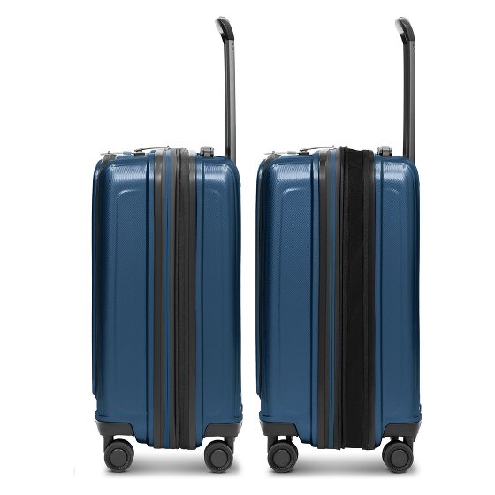 Redolz Essentials14 4-Rollen Kofferset Beautycase 4tlg mit Dehnfalte Laptopfach