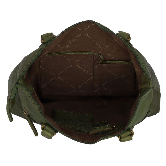 Greenland Nature Femi & Nine Schultertasche Leder 35 cm