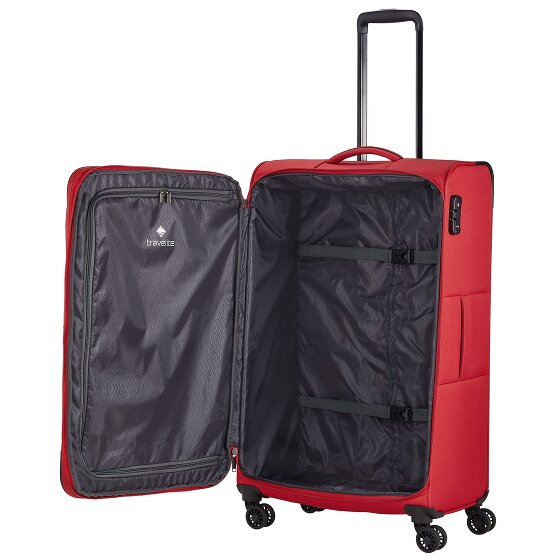 Travelite Chios 4 Rollen Trolley L 78 cm mit Dehnfalte