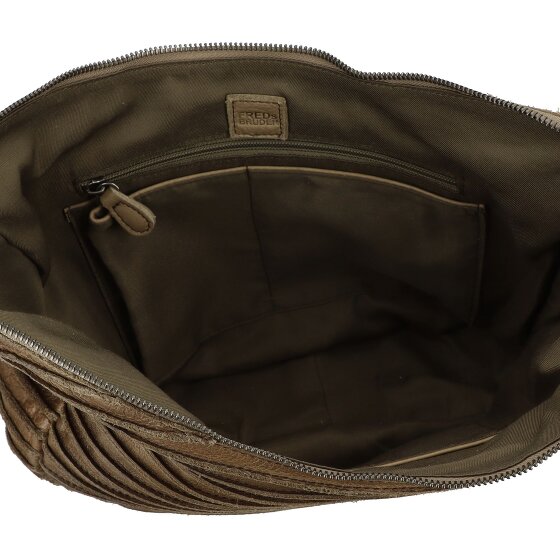 FredsBruder Riffel Flowow Schultertasche Leder 43 cm