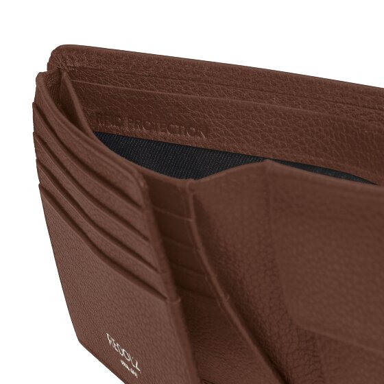Redolz Leather Essentials QF Geldbörse RFID Leder 12 cm ausklappbar