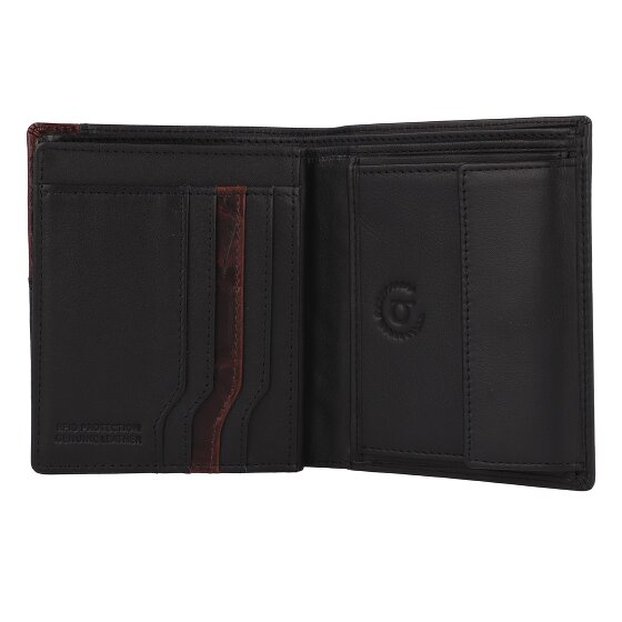 bugatti Corso DeLuxe Geldbörse RFID Schutz Leder 10 cm