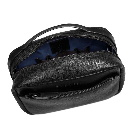 bugatti Black Kulturbeutel Leder 21 cm