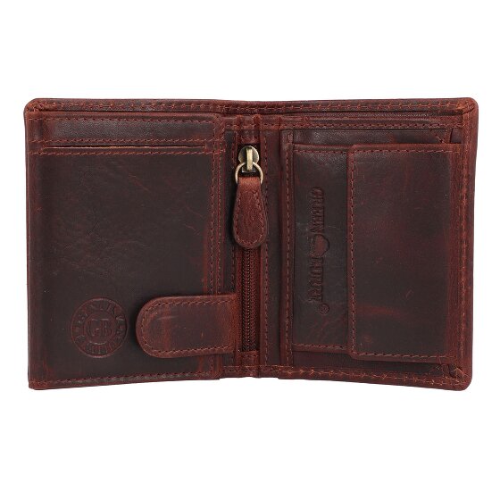 Greenburry Rugged Geldbörse RFID Schutz Leder 8.5 cm