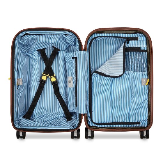 Delsey Paris Carrousel 2 4 Rollen Kabinentrolley 55 cm mit Dehnfalte