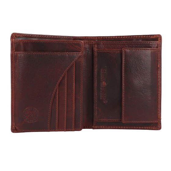 Greenburry Rugged Geldbörse RFID Schutz Leder 12.5 cm