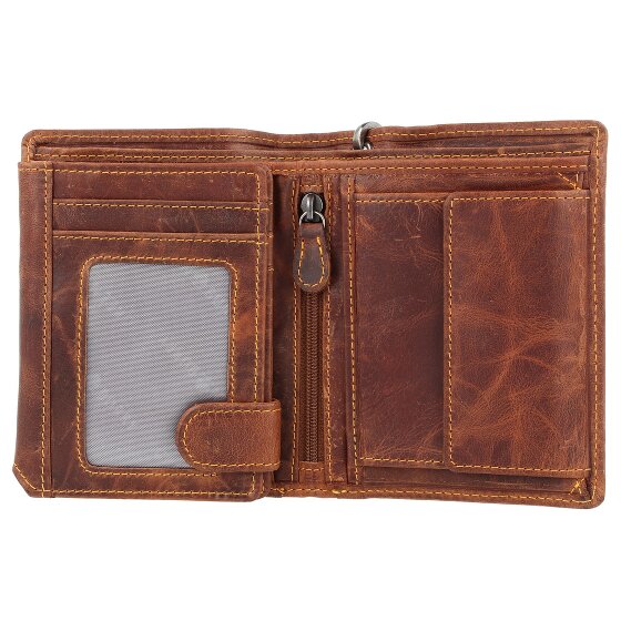 Greenburry Vintage Cafe-Racer Geldbörse RFID Leder 9,5 cm