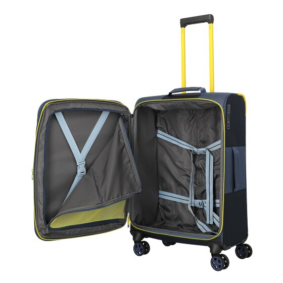 Travelite Color Craze 4 Rollen Kofferset 3-teilig mit Dehnfalte