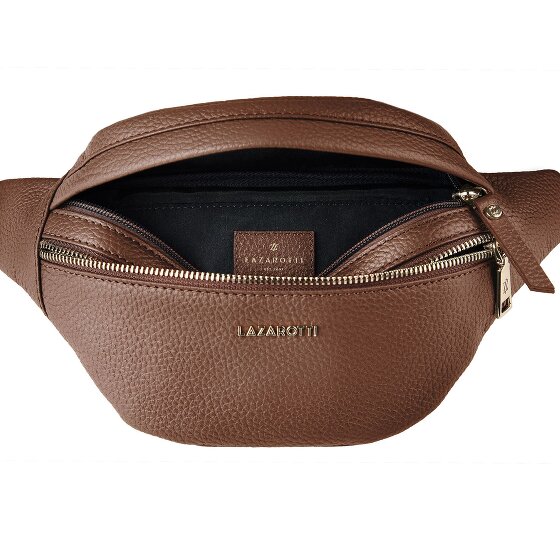 Lazarotti Bologna Leather Double-Zip Gürteltasche Crossbody Leder 25 cm