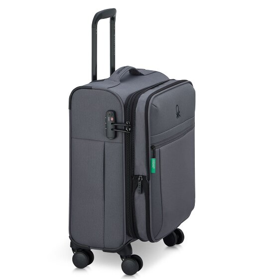 Delsey Paris x United Colors of Benetton BE 4-Rollen Kabinentrolley 55 cm mit Dehnfalte