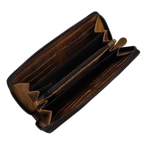 Greenburry Destressed Geldbörse RFID Schutz Leder 19 cm