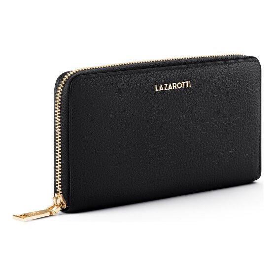 Lazarotti Bologna Leather XL Zip-Around Geldbörse Leder 19 cm