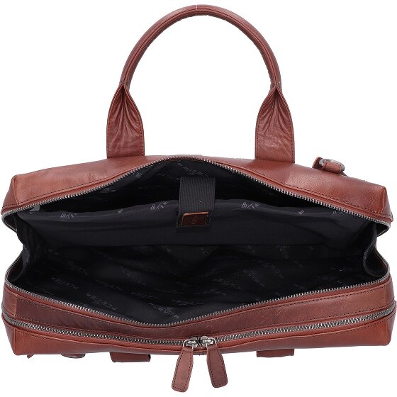 Plevier Rock Flint Aktentasche RFID Schutz Leder 41 cm Laptopfach
