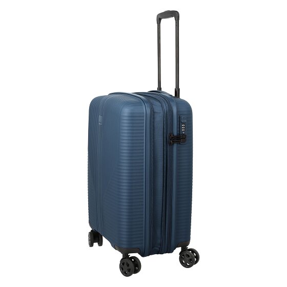 Travelite Air Stripe 4 Rollen Kabinentrolley S 55 cm mit Dehnfalte