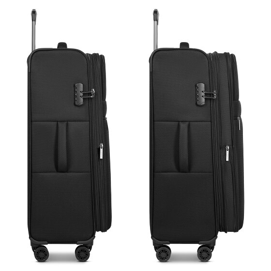 bugatti Valencia Soft 4 Rollen Trolley L 75 cm mit Dehnfalte
