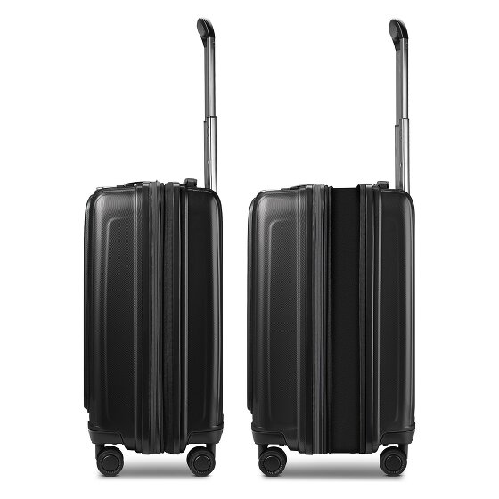 Redolz Essentials14 4-Rollen Kofferset Beautycase 4tlg mit Dehnfalte Laptopfach