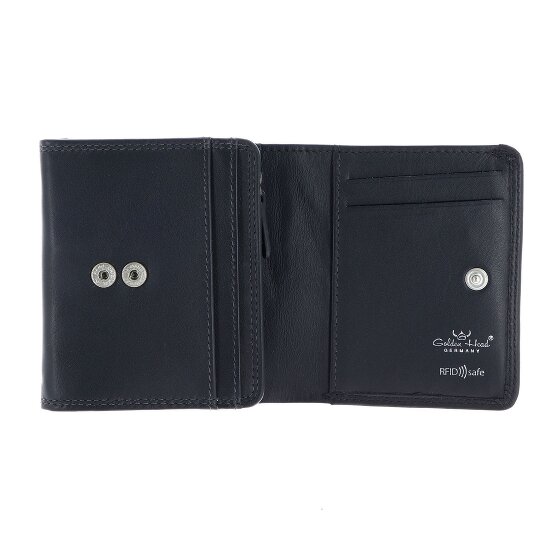 Golden Head Polo Geldbörse RFID Schutz Leder 10 cm