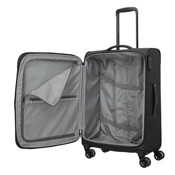 Travelite Umbria 4 Rollen Trolley M 67 cm mit Dehnfalte