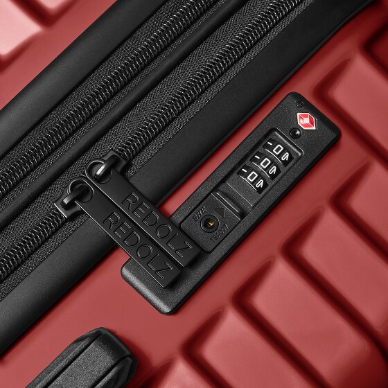 Redolz Essentials 18 4 Rollen Kabinentrolley 55 cm mit Dehnfalte