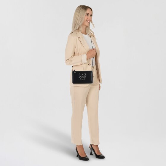 PINKO Flat Horizontal Umhängetasche Leder 20 cm