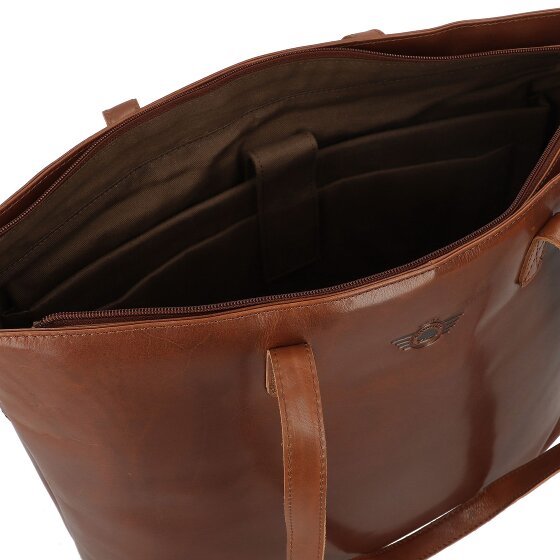 Greenburry Vintage Shopper Tasche XXL Leder 47 cm Laptopfach