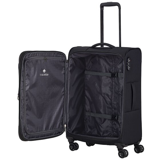 Travelite Chios 4 Rollen Kofferset 3-teilig mit Dehnfalte