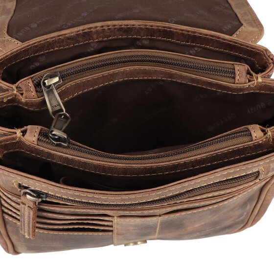 Greenburry Vintage Umhängetasche Leder 20 cm