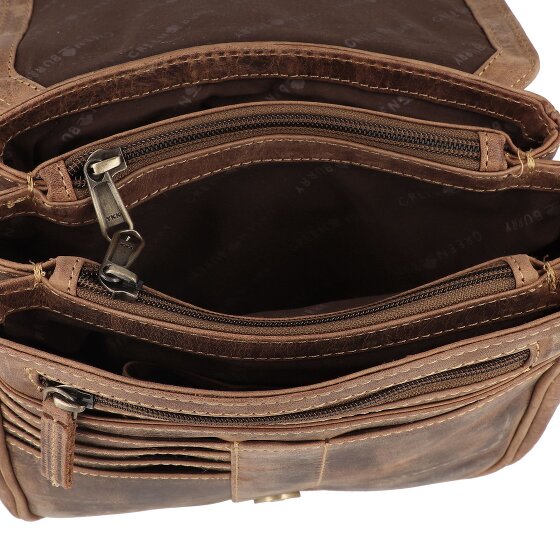 Greenburry Vintage Umhängetasche Leder 20 cm