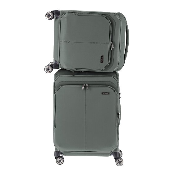 Travelite Priima 4 Rollen Kabinentrolley 55 cm mit Dehnfalte