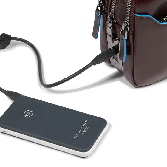 Piquadro Blue Square Umhängetasche Leder 23 cm