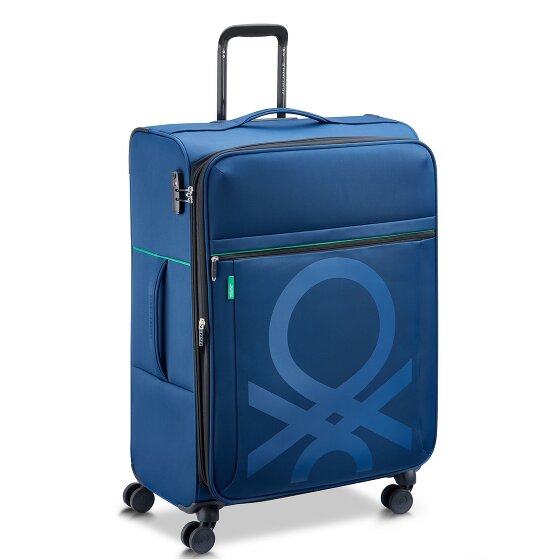 Delsey Paris x United Colors of Benetton Color Block 4-Rollen Trolley 77cm mit Dehnfalte