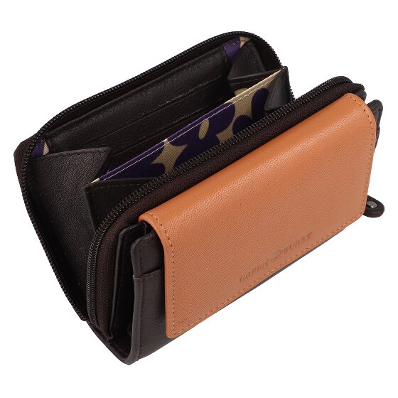 Greenburry Nappa Geldbörse RFID Schutz Leder 14 cm