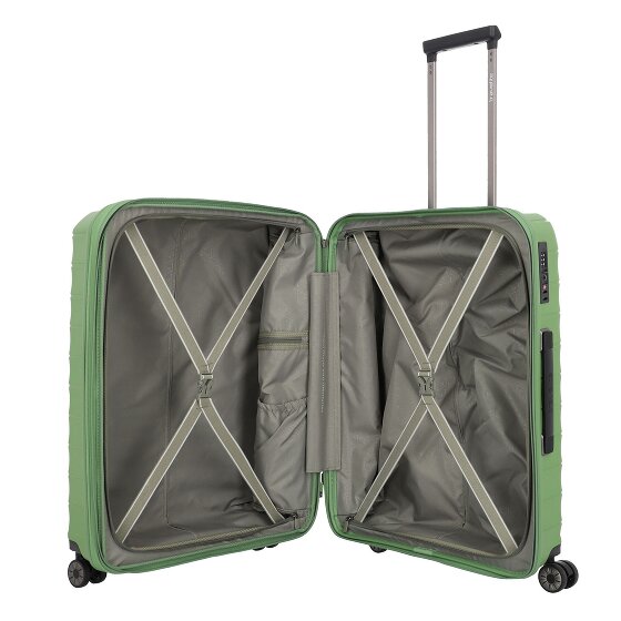 Travelite mooby 4 Rollen Trolley M 66 cm mit Dehnfalte