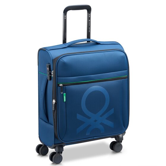 Delsey Paris x Colors Benetton Color Block 4-Rollen Kabinentrolley 55 cm mit Dehnfalte