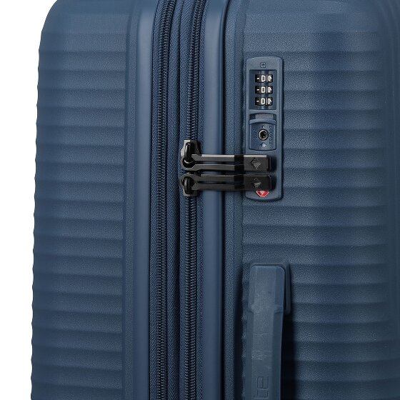 Travelite Air Stripe 4 Rollen Kofferset 3-teilig mit Dehnfalte