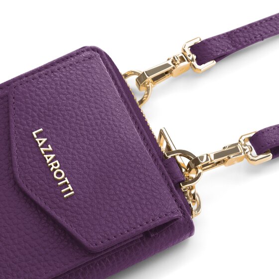 Lazarotti Bologna Leather Zip-Around Geldbörse Handytasche Leder 19 cm
