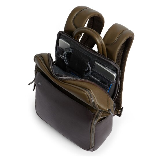 Piquadro Black Square Daypack Leder 38 cm Laptopfach