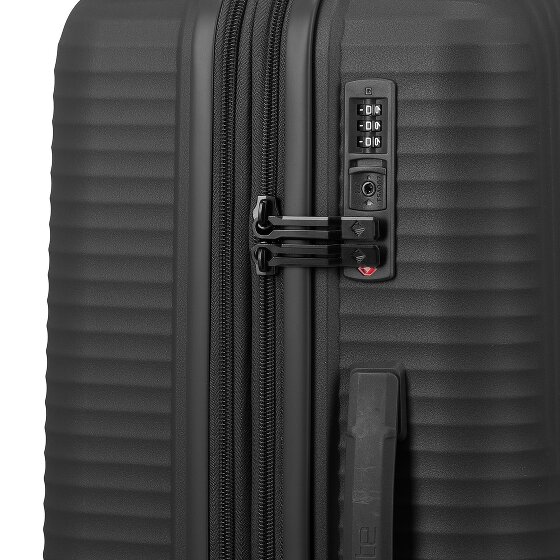 Travelite Air Stripe 4 Rollen Kofferset 3-teilig mit Dehnfalte