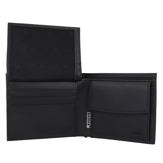 oxmox Leather Geldbörse RFID Schutz Leder 12 cm