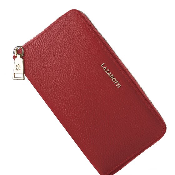 Lazarotti Bologna Leather XL Zip-Around Geldbörse Leder 19 cm